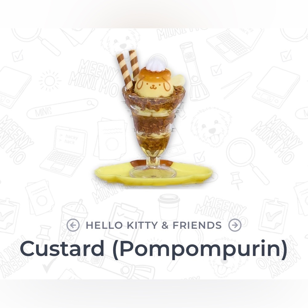 Pompompurin Custard - MGA's Miniverse Hello Kitty and Friends Series 2